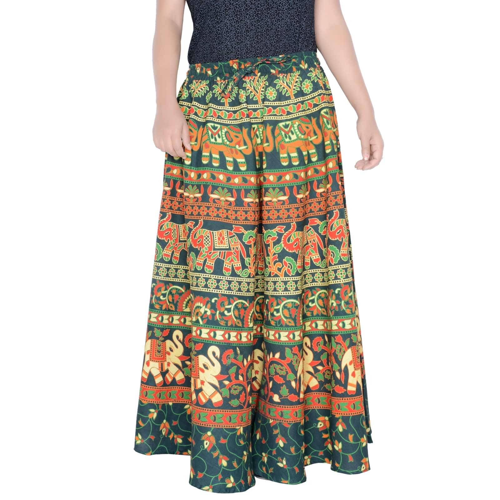     			Sttoffa Cotton Wrap Skirt - Green