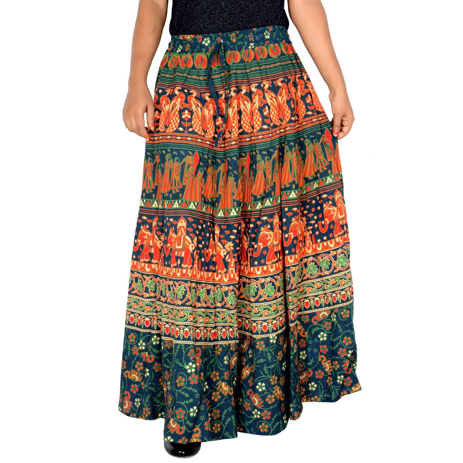     			Sttoffa Cotton Wrap Skirt - Green