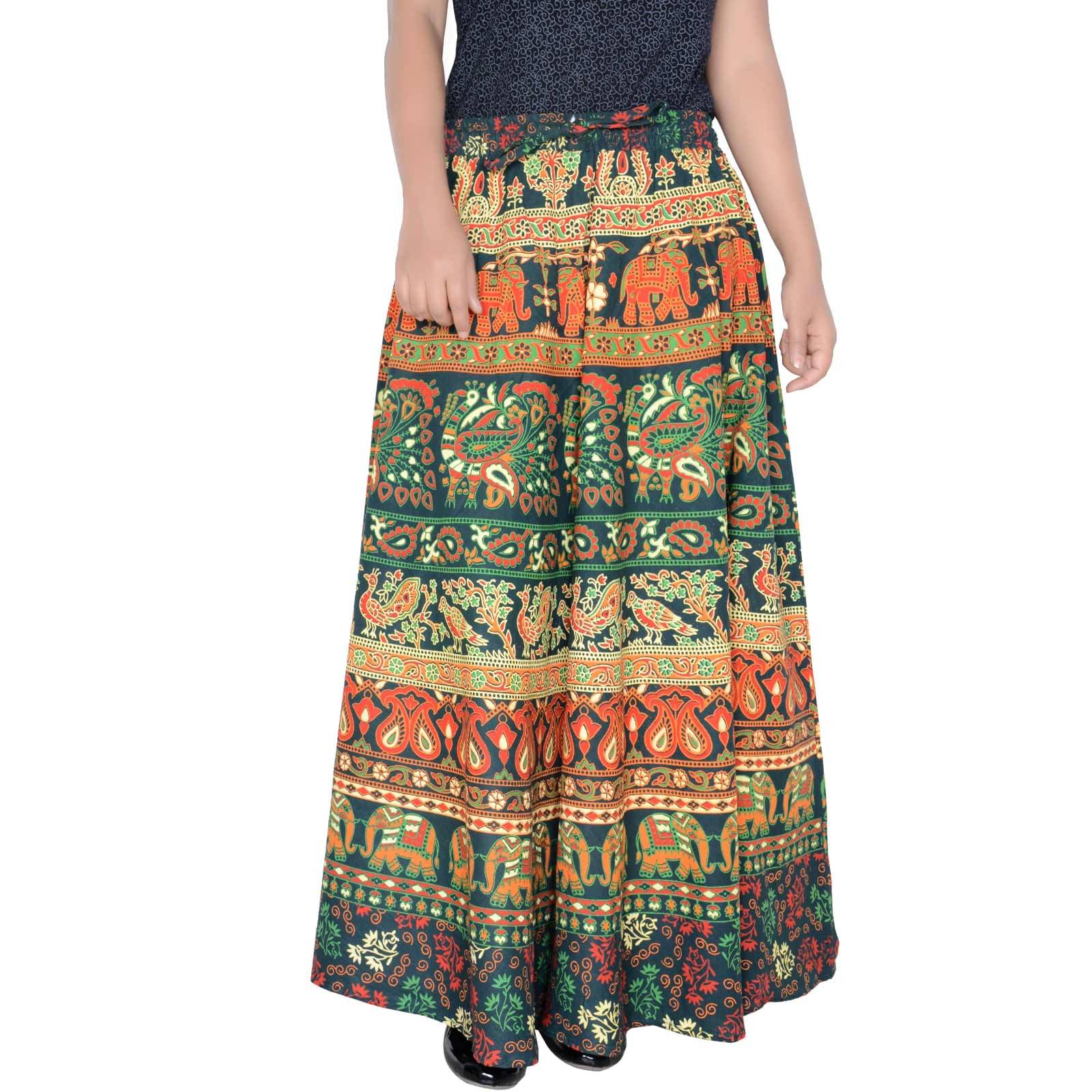     			Sttoffa Cotton Wrap Skirt - Green