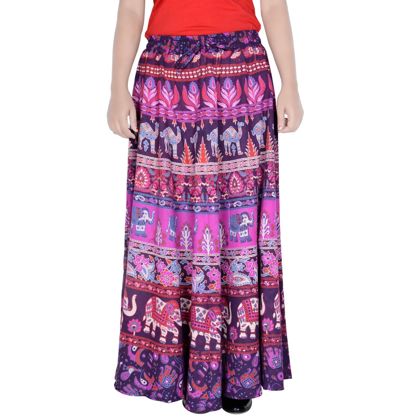     			Sttoffa Cotton Wrap Skirt - Purple