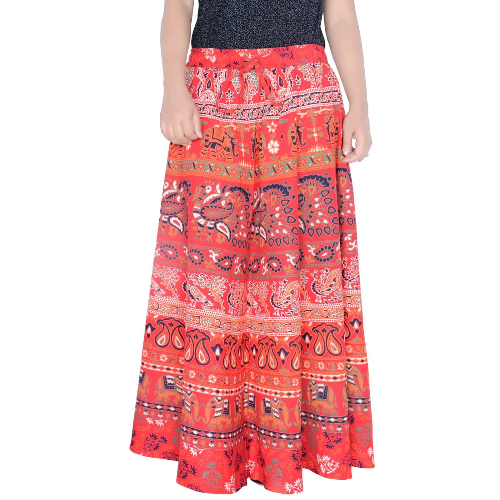     			Sttoffa Cotton Wrap Skirt - Red