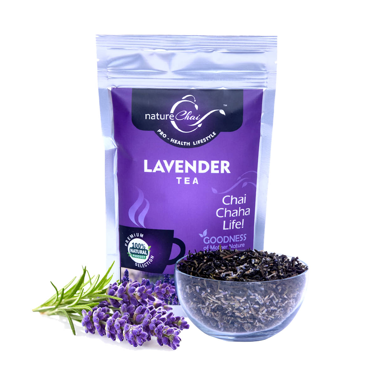     			nature Chai Lavender Tea Loose Leaf 50 gm