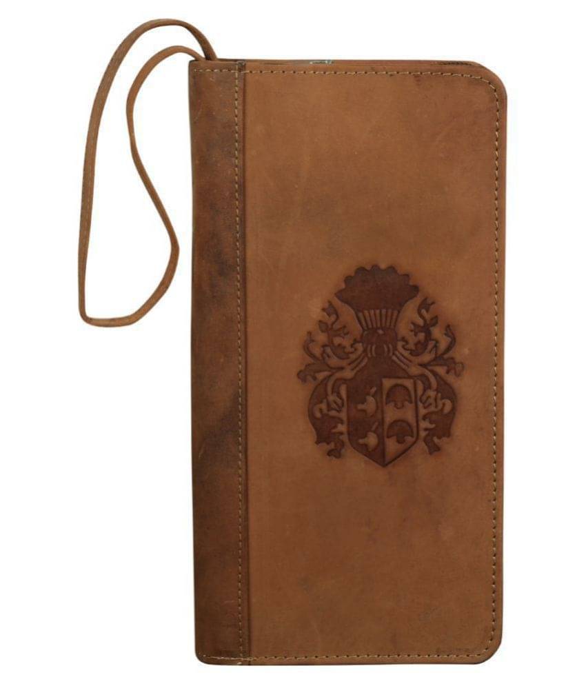     			Style 98 Genuine Leather Tan Passport Holder