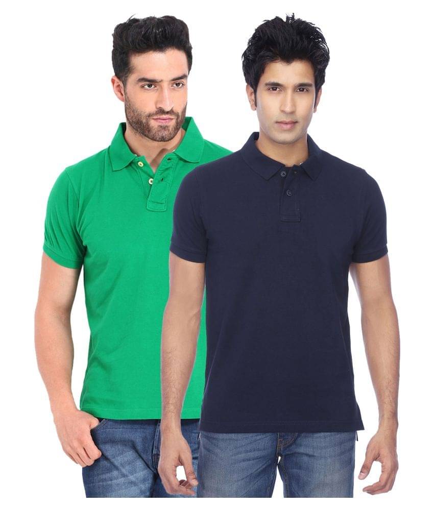 KETEX Polyester Cotton Multicolor Plain Polo T Shirt KETEX Polyester Cotton Multicolor Plain Polo T Shirt