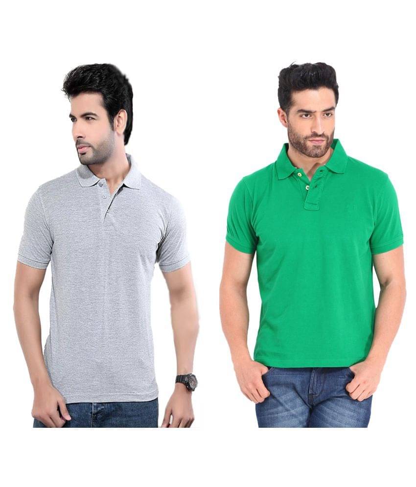 KETEX Polyester Cotton Multicolor Plain Polo T Shirt KETEX Polyester Cotton Multicolor Plain Polo T Shirt