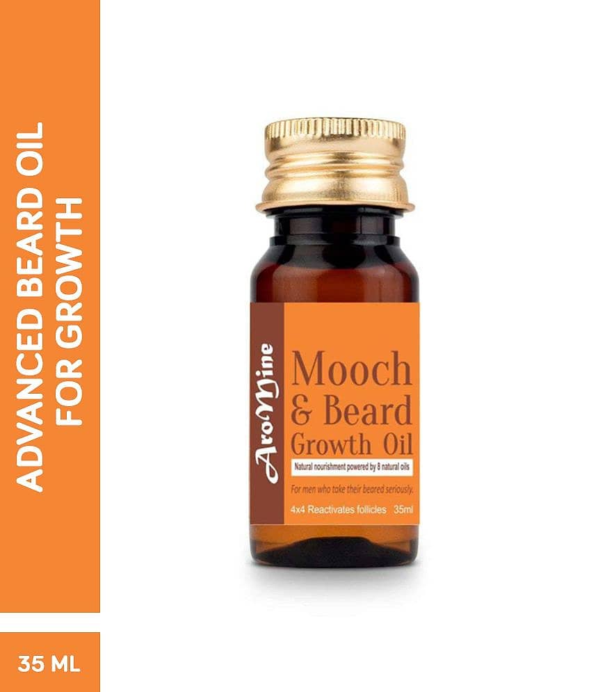 Aromine Natural & Organic Beard Growth Oil With Olive Oil35mL - Beard Care and Tools | Buy online on ZillyBuy