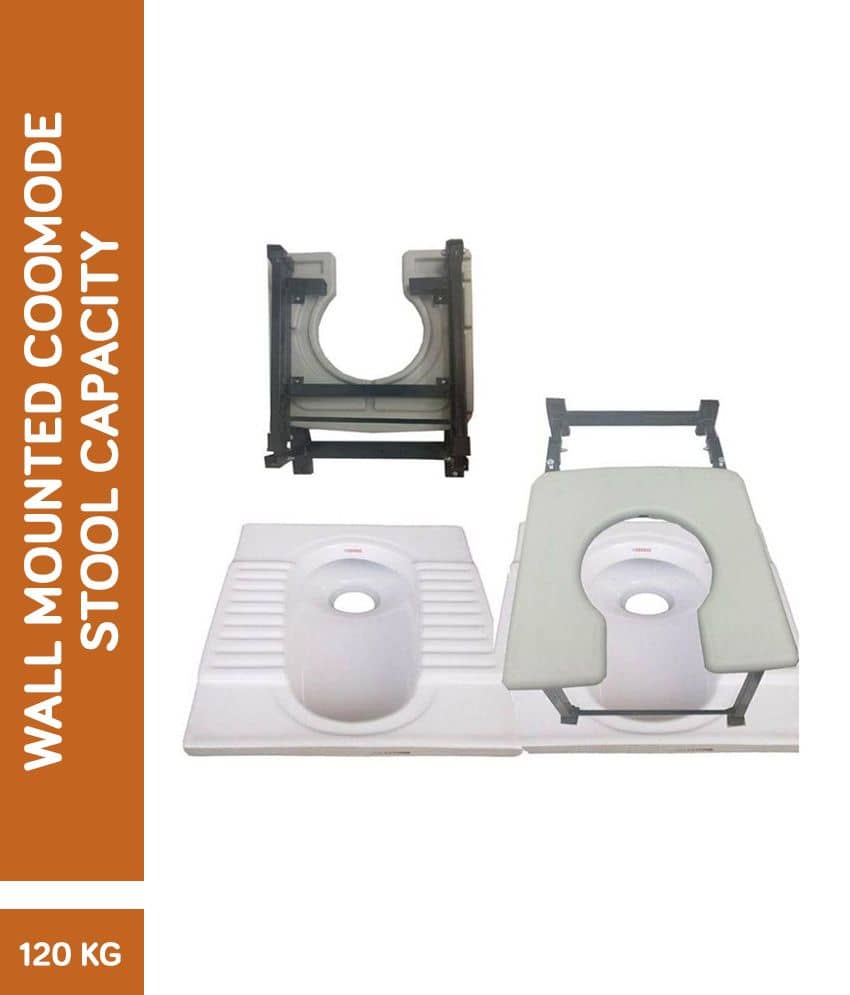 Crystal Care Commode Stool Wall Mounted Regular: Buy Crystal Care ...