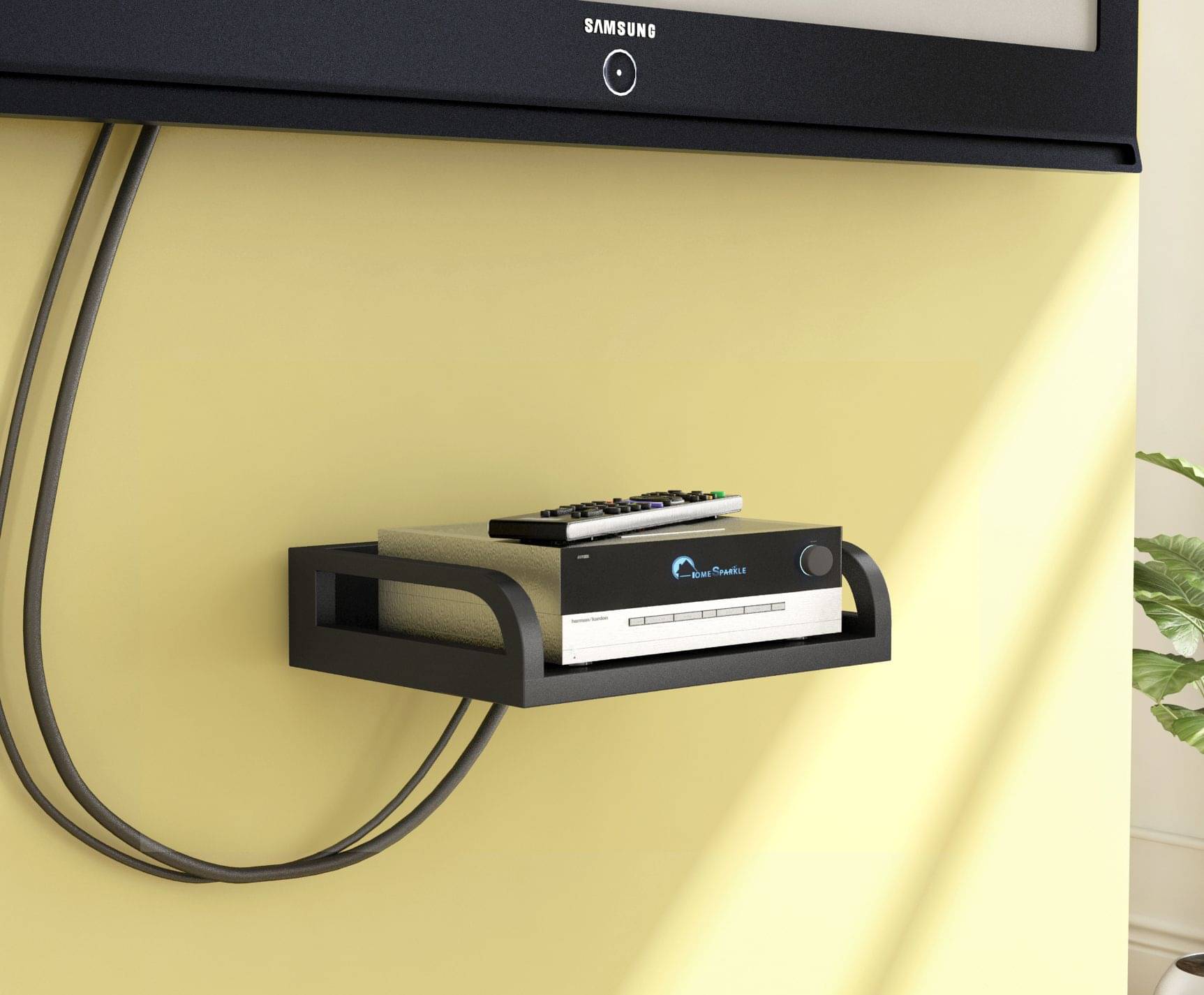     			Home Sparkle Set Top Box Holder/Wifi Modem Stand, Suitable For Living Room/ Bedroom ( Designed By Craftsman)