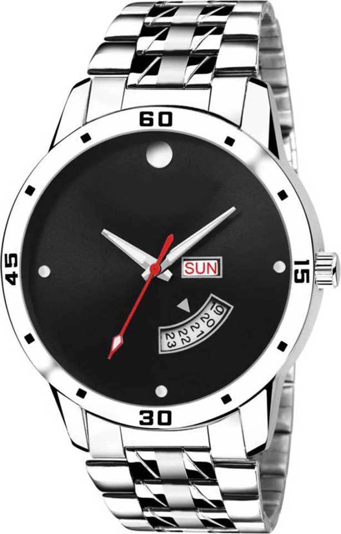     			newmen 2024-BK Day and Date Stainless Steel Analog Men's Watch