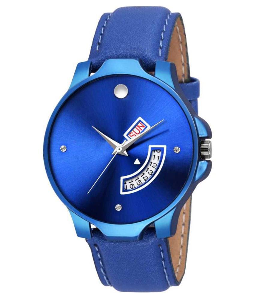     			newmen 2025-BB Day and Date Leather Analog Men's Watch