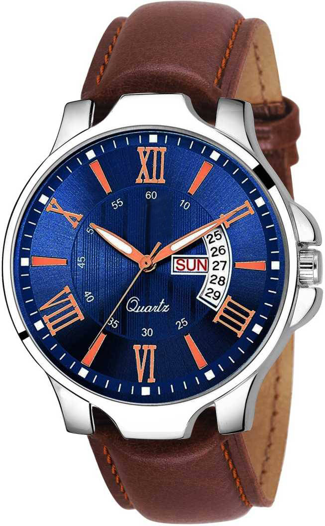     			newmen 2031 Day and Date Leather Analog Men's Watch