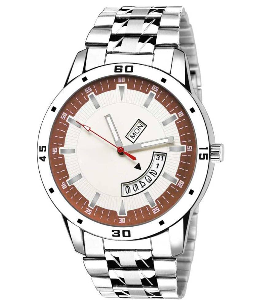     			newmen 2035-MR Day and Date Stainless Steel Analog Men's Watch