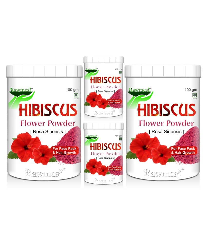 Rawmest Organic Hibiscus Powder 100 Gm Pack of 4
