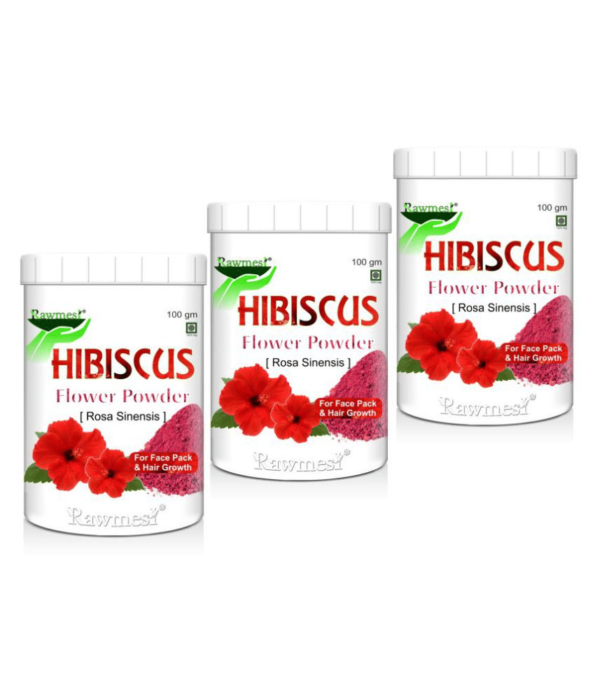 Rawmest Organic Hibiscus Powder 300 Gm Pack of 3