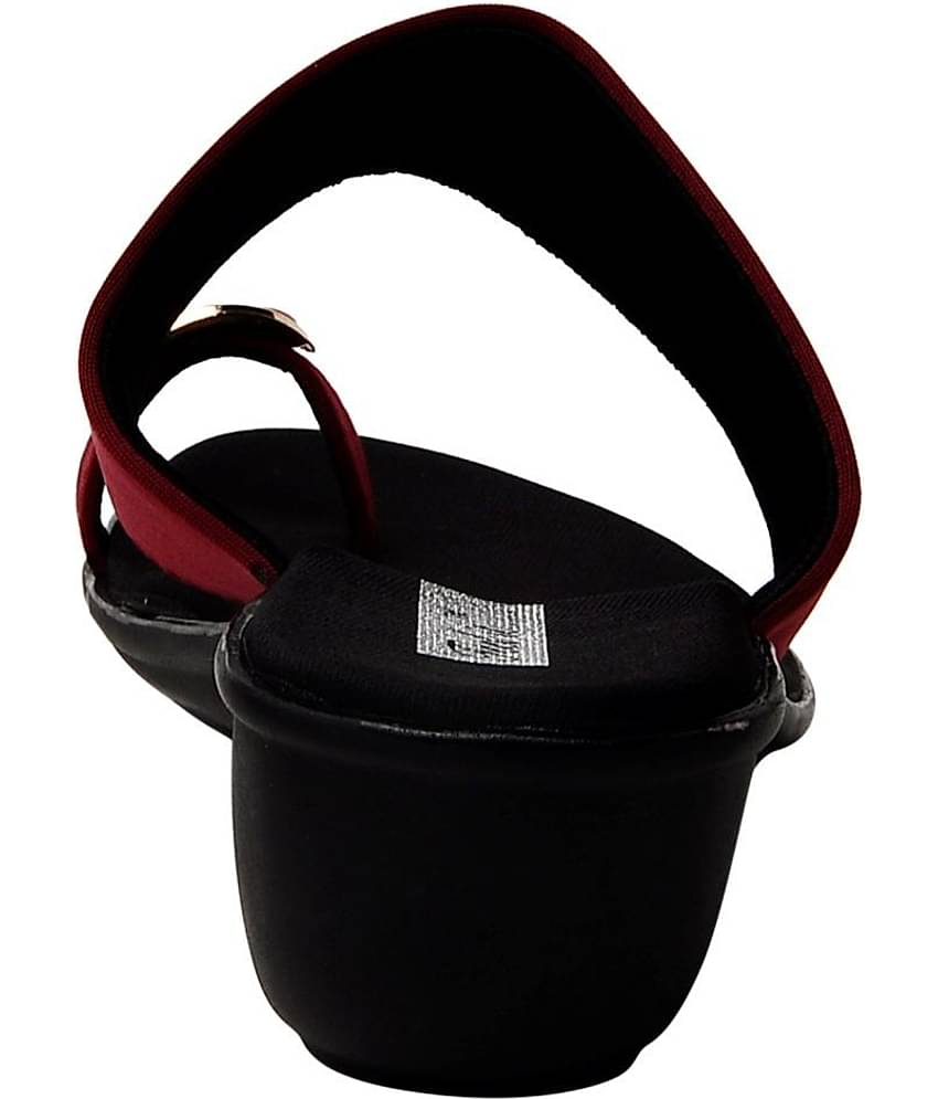 Feel It - Maroon Women's Slip On Heels