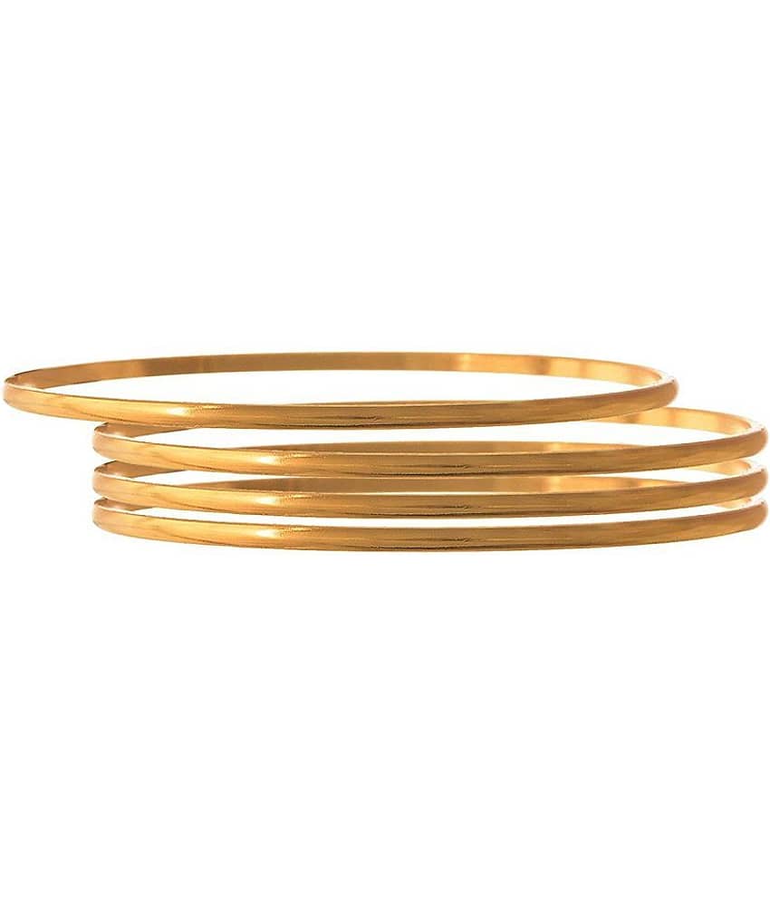 Jfl - Jewellery For Less Traditional Ethnic One Gram Gold Plated Bangle Set For Girls & Women - (Set Of 4) - Bangles & Bracelets | Buy online on ZillyBuy