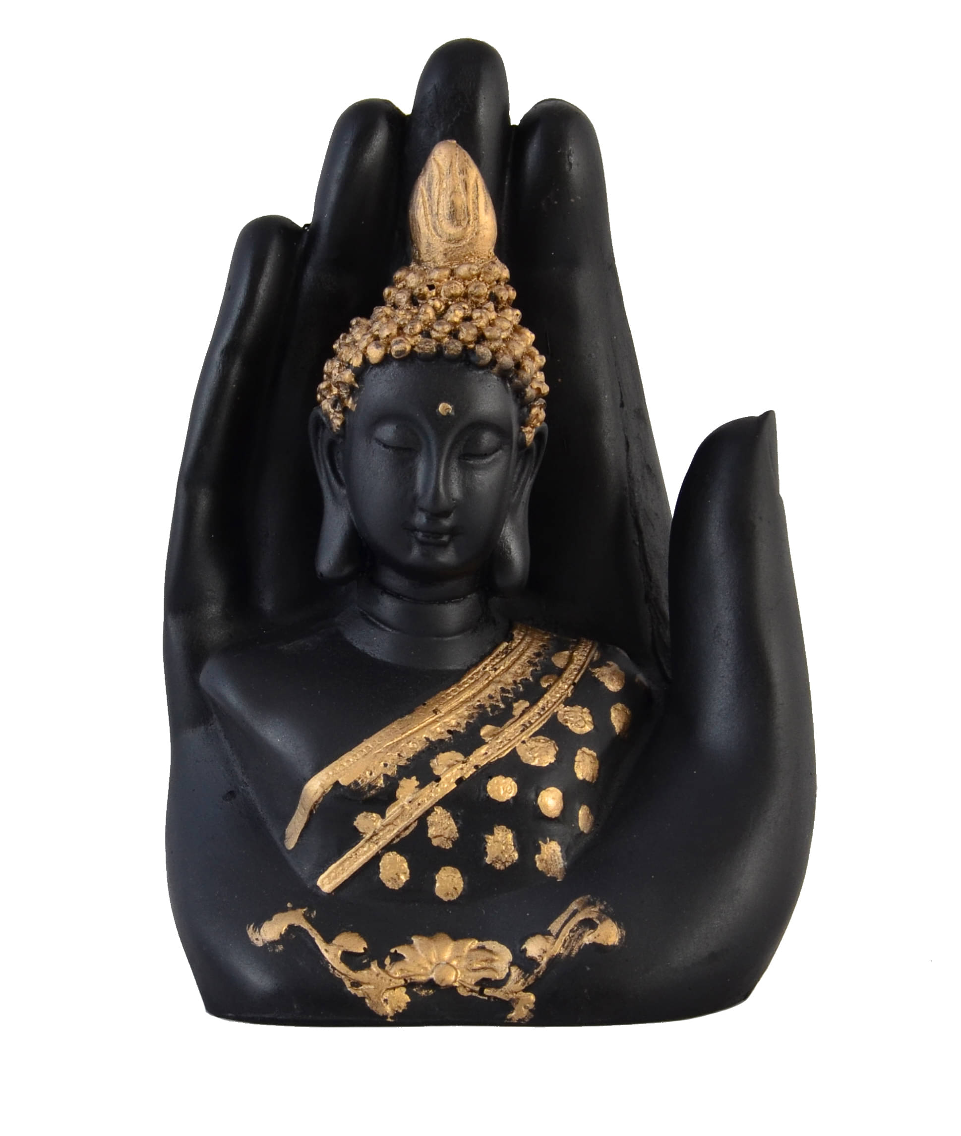     			Statue Handle held Ceramic Buddha Idol 15 x 11 cms Pack of 1