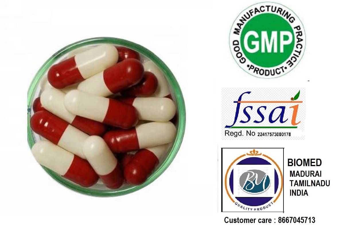    			BioMed Empty Gelatin Capsules Size 0 Red /White 1000 pieces Capsule 1000 no.s