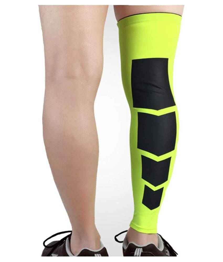Quada Sport Knee Support Braces Calf Compression Sleeves Training Workout Guard Unisex Long Leg Socks - One Pair Quada Sport Knee Support Braces Calf Compression Sleeves Training Workout Guard Unisex Long Leg Socks - One Pair