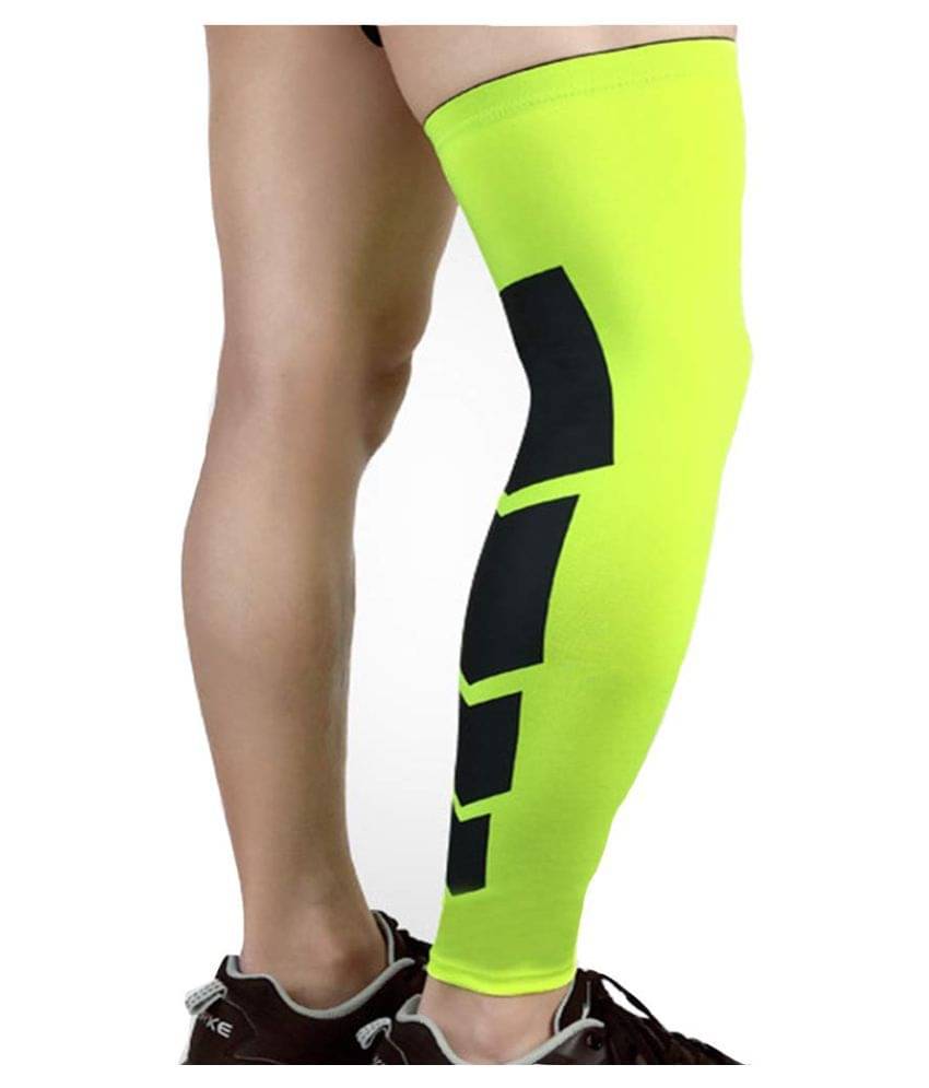     			Quada1 Pair Anti Slip Full Length Compression Leg Sleeve Calf&Shin Splint Support Protect for Pain Relief &Recovery