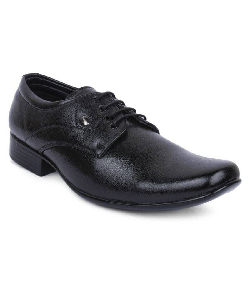     			Action Office Black Formal Shoes