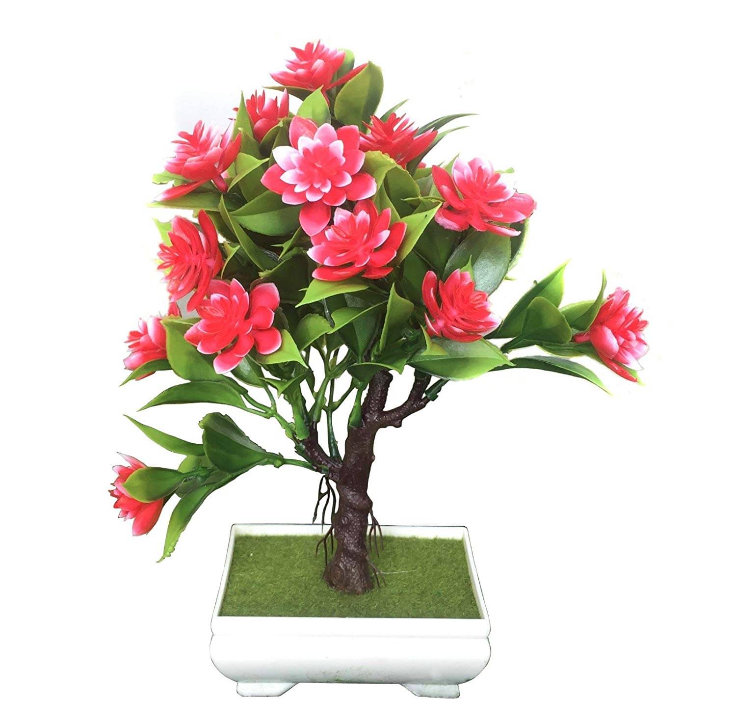     			YUTIRITI Orchids Red Artificial Flowers Bunch - Pack of 1