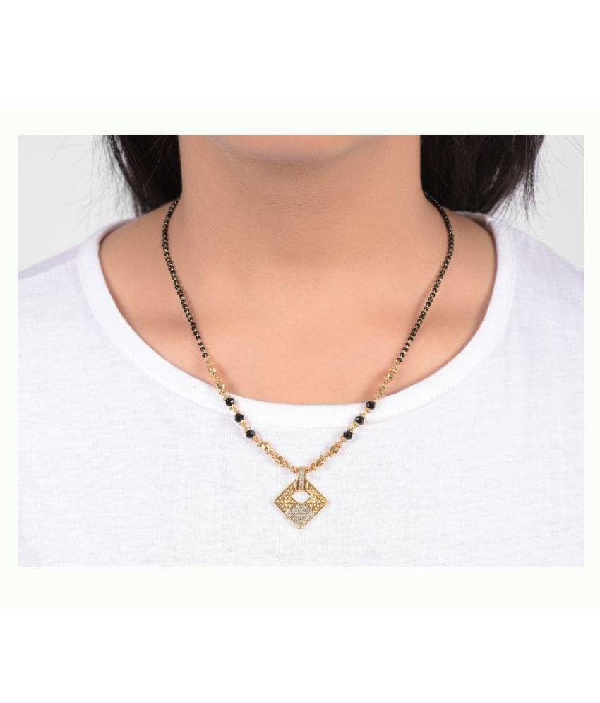 Bhagya Lakshmi Women's Pride Gold Plated Mangalsutra For Women Bhagya Lakshmi Women's Pride Gold Plated Mangalsutra For Women