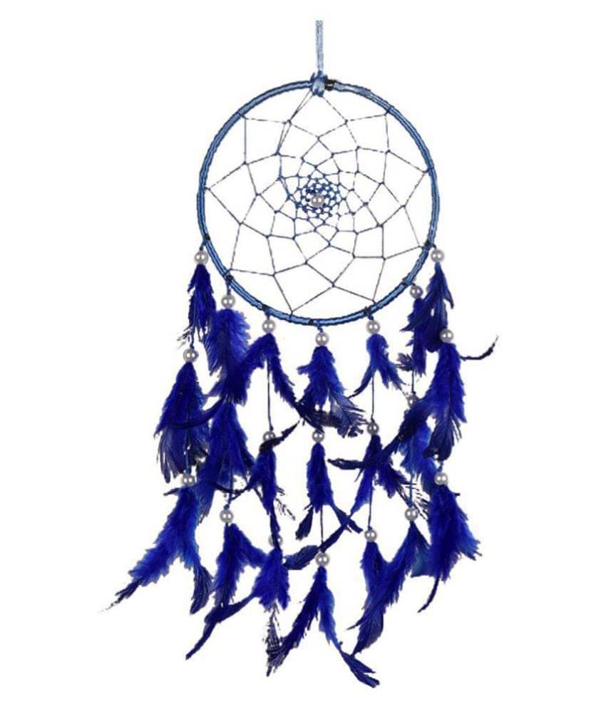 jsk collection Feather Blue Dream Catcher - Pack of 1 ( X cms )     			jsk collection Feather Blue Dream Catcher - Pack of 1 ( X cms )