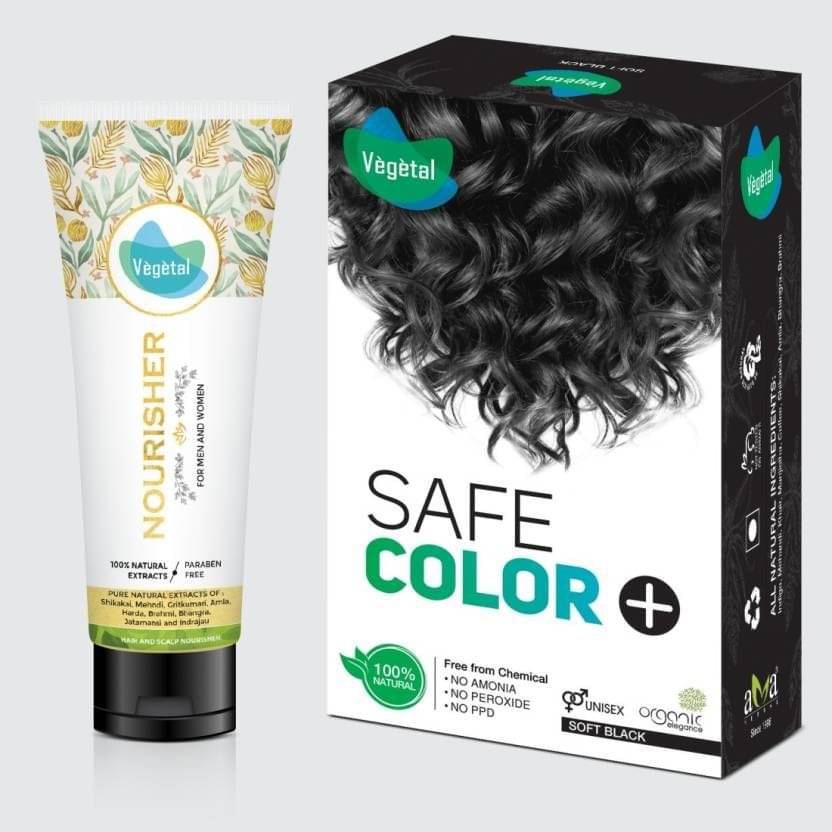Vegetal Temporary Hair Color Black 100 g     			Vegetal Temporary Hair Color Black 100 g
