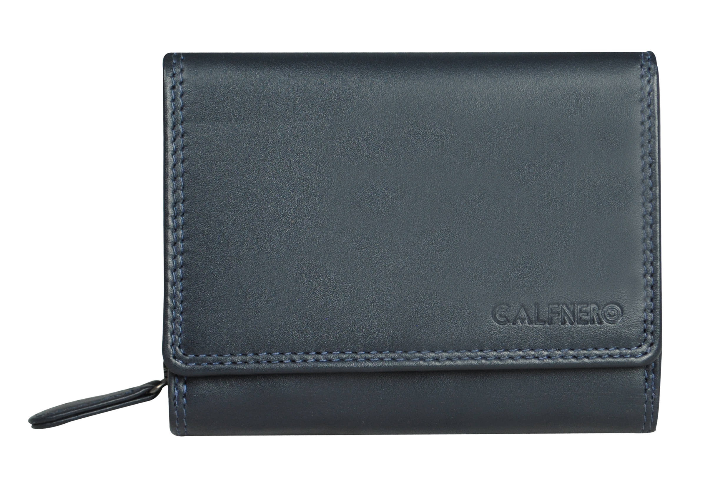     			Calfnero Navy Wallet