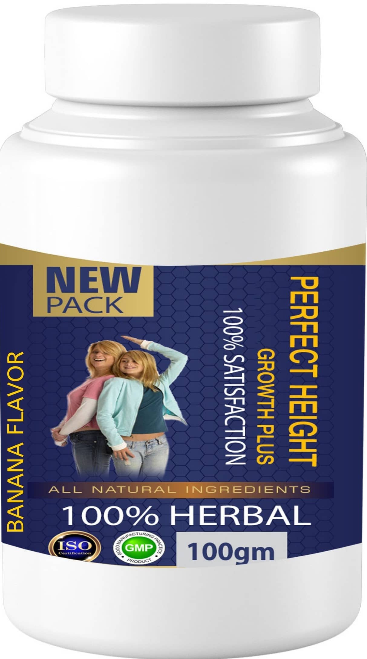 Zemaica Healthcare Perfect Height Banana Flavor Powder 100 Gm Pack of 1