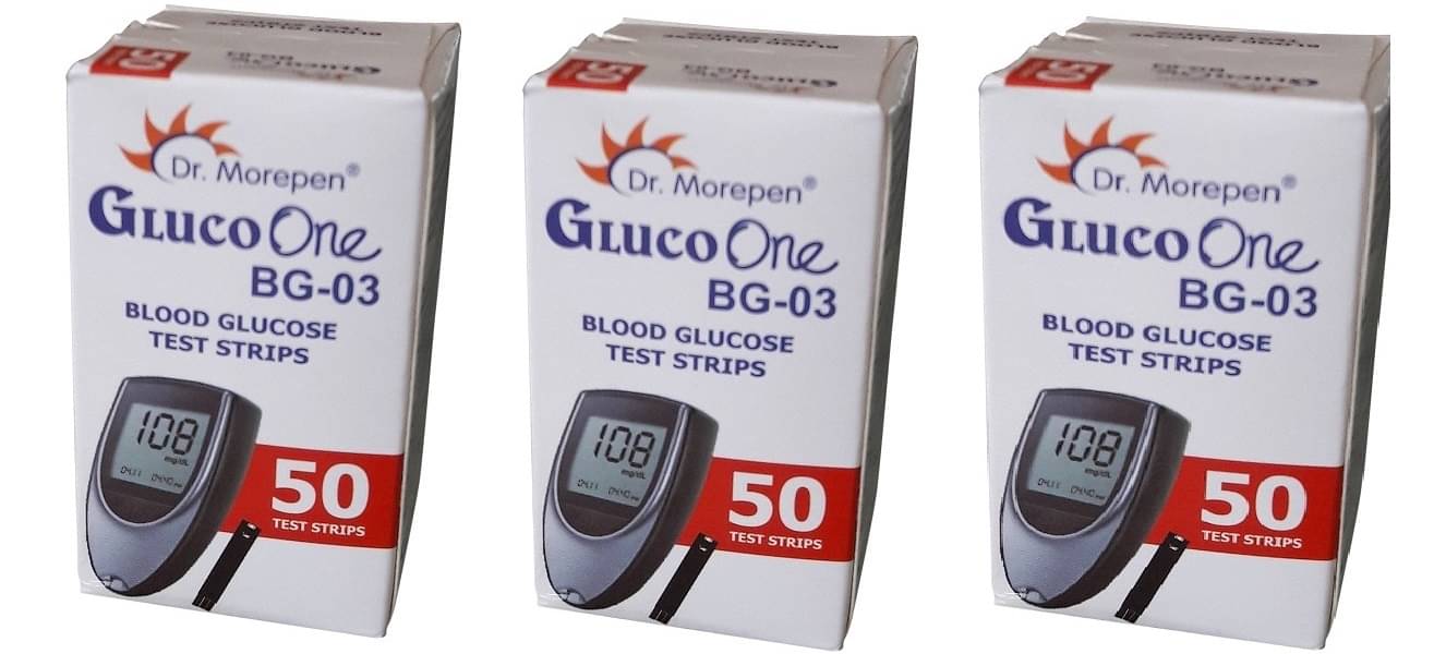 Dr. Morepen 150 Test Strips(50*3) for BG 03 Glucometer(Strips Only Pack)     			Dr. Morepen 150 Test Strips(50*3) for BG 03 Glucometer(Strips Only Pack)