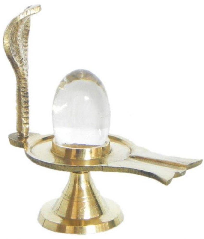     			Brass With Sphatik Shiva Lingam