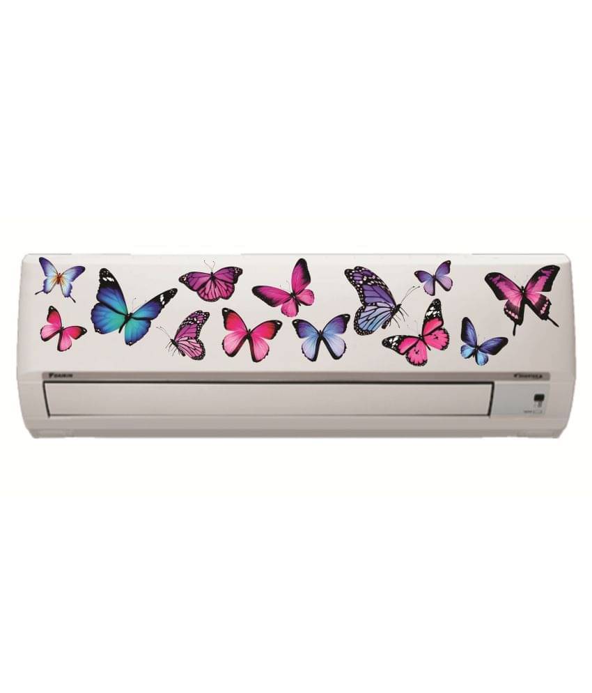     			Decor Villa AC Sticker Split Air Conditioner Sticker Floral Sticker ( 21 x 91 cms )