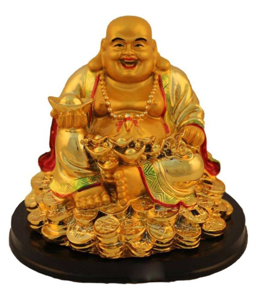     			teddy collection Laughing Buddha Statue