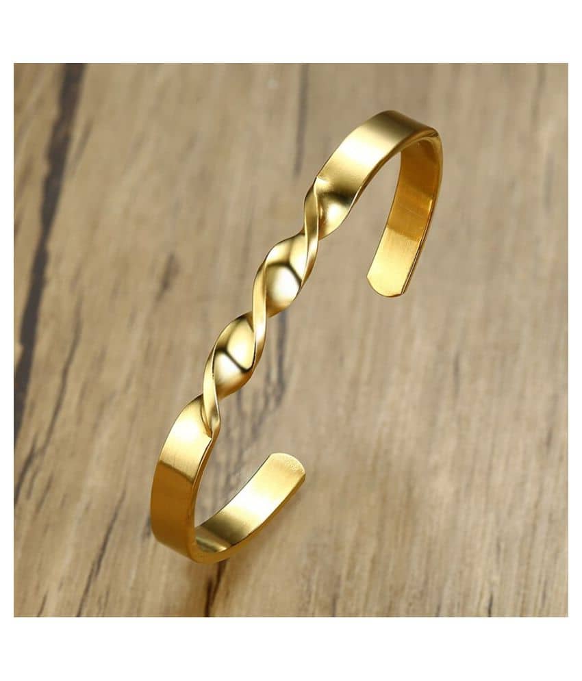 ZIVOM Gold Stainless Steel Bracelets - Bangles & Bracelets | Buy online on ZillyBuy