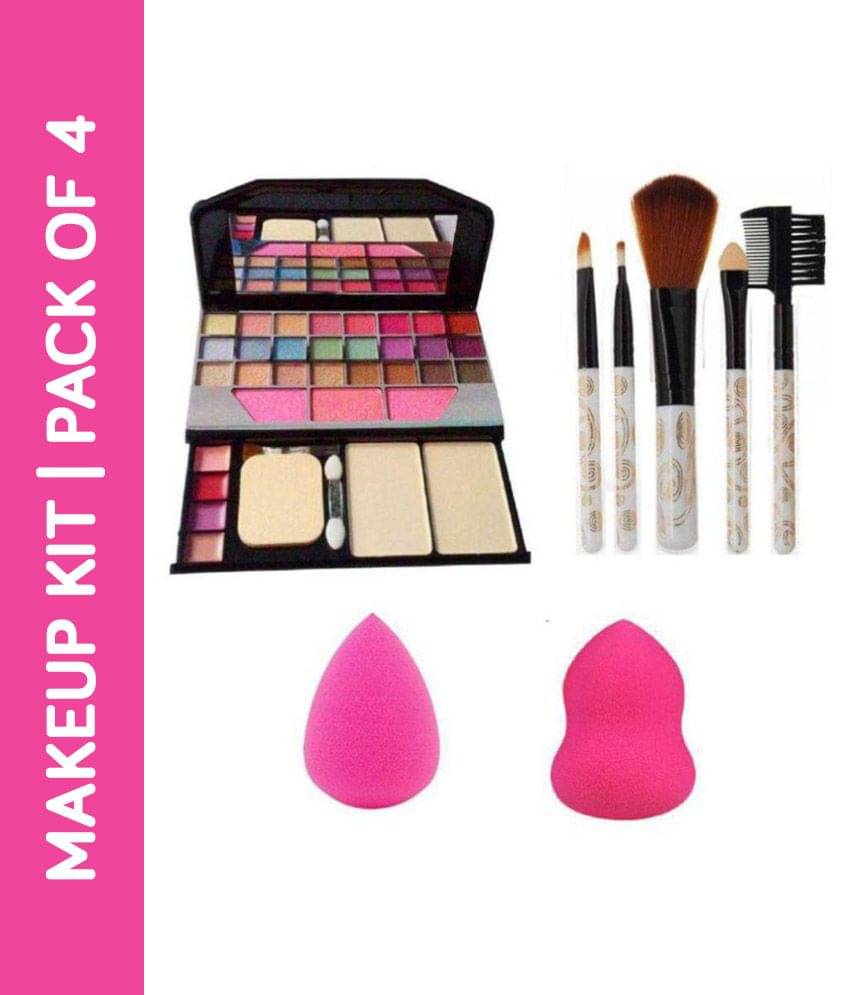 Combo Of 5 pcs Makeup Brush + 2 pc Blender Puff Eye + 1 Shadow Palette | Makeup Kit     			Combo Of 5 pcs Makeup Brush + 2 pc Blender Puff Eye + 1 Shadow Palette | Makeup Kit