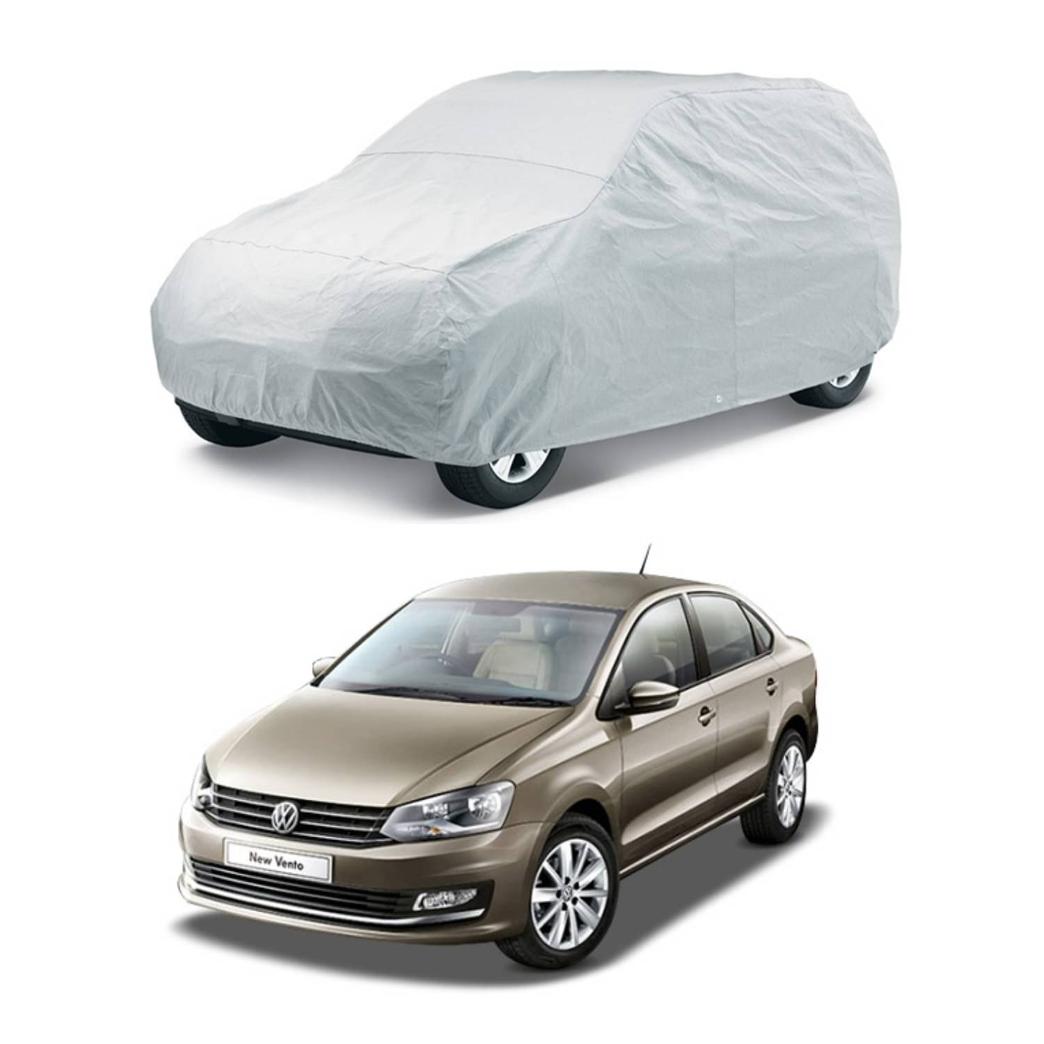    			AUTORETAIL SUNLIGHT PROTECTIONSILVER MATTY CAR BODY COVER FOR – VENTO