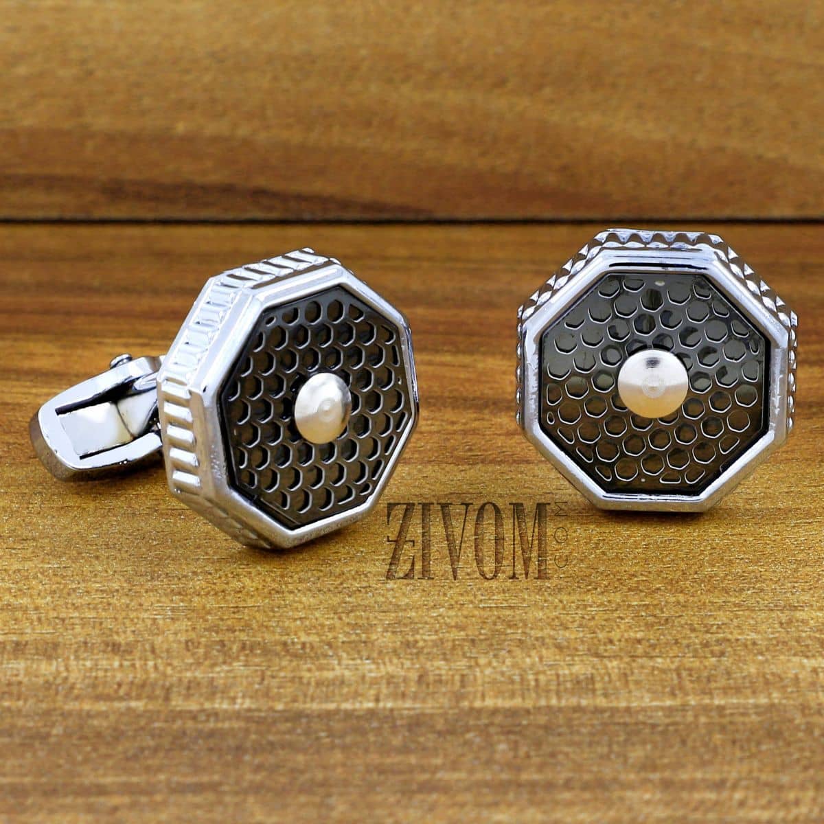 ZIVOM Black Brass & Copper etc Cufflinks - Jewellery Sets | Buy online on ZillyBuy