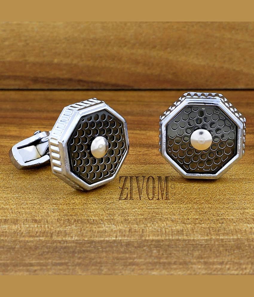 ZIVOM Black Brass & Copper etc Cufflinks - Jewellery Sets | Buy online on ZillyBuy