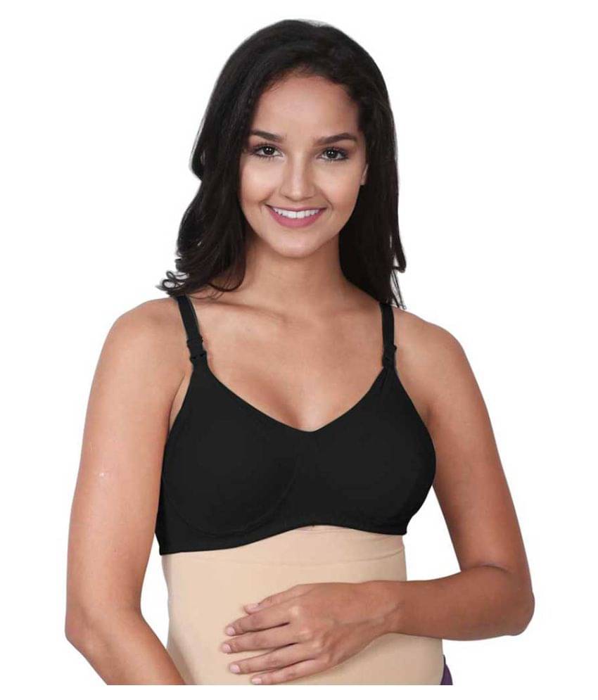 Mee Mee Cotton Cupless Bra - Black Mee Mee Cotton Cupless Bra - Black