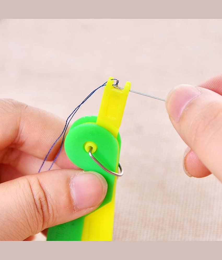 10pcs/set Automatic Easy Sewing Needle Device Threader Thread Guide Tools - Stationery | Buy online on ZillyBuy