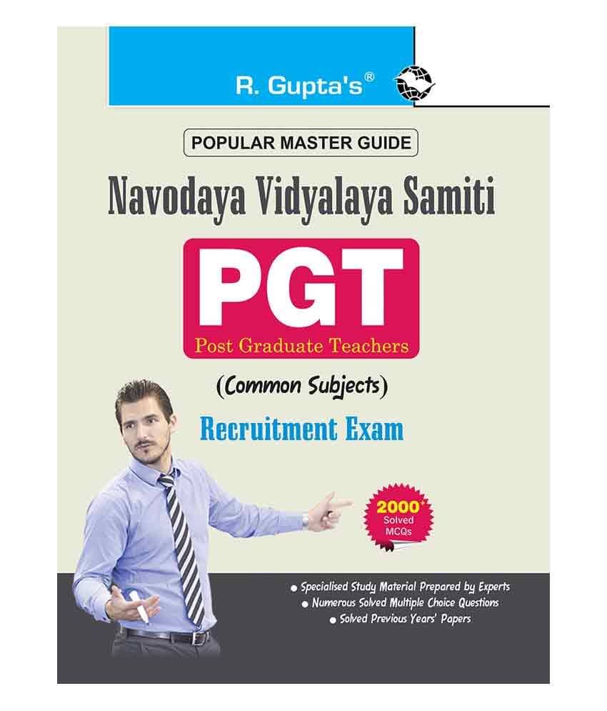 Navodaya Vidyalaya Samiti: PGT (Common Subject) Recruitment Exam Guide Navodaya Vidyalaya Samiti: PGT (Common Subject) Recruitment Exam Guide