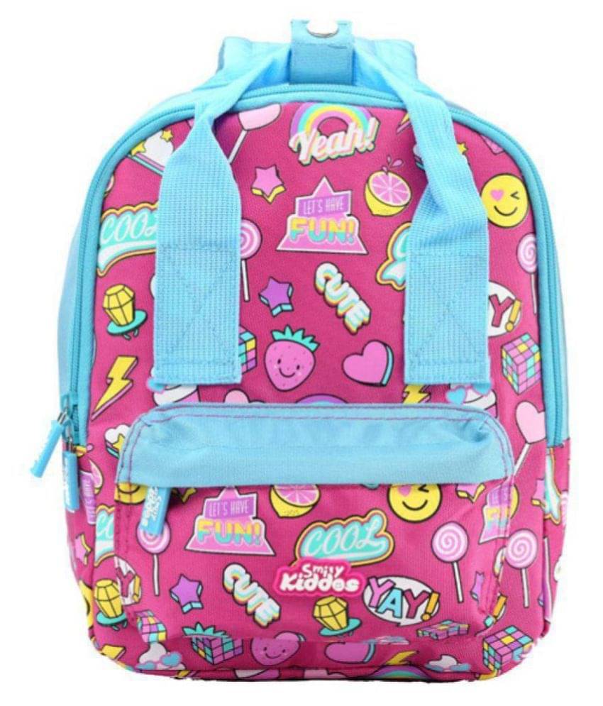 Smily Kiddos 25 Ltrs Pink School Bag for Girls Smily Kiddos 25 Ltrs Pink School Bag for Girls