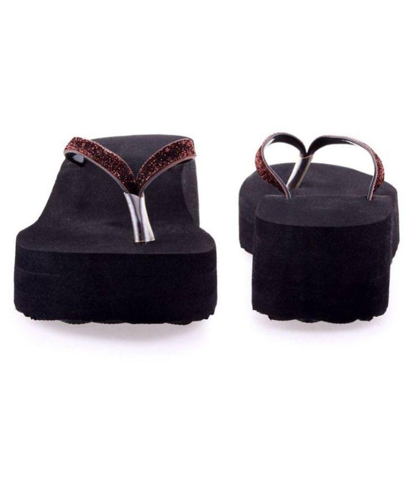     			Shoe Lab Brown Platforms Heels