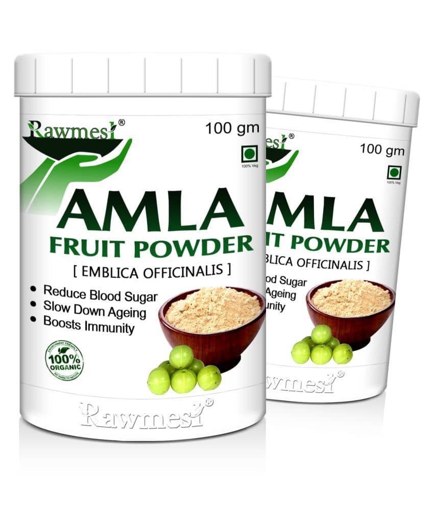 Rawmest Amla Powder Permanent Hair Color Powder 100 Gm Pack of 2