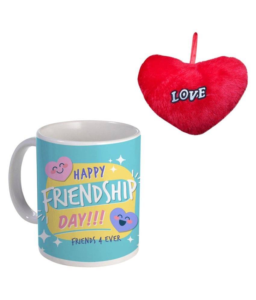 COLOR YARD cute happy friendship day friends 4ever on Ceramic Coffee Mug 2 Pcs 320 mL COLOR YARD cute happy friendship day friends 4ever on Ceramic Coffee Mug 2 Pcs 320 mL
