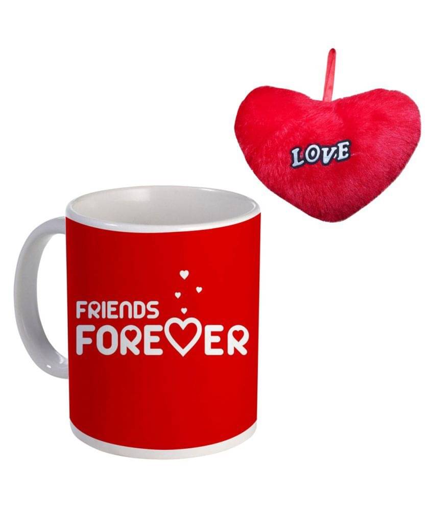     			COLOR YARD happy-friendship-day friends forever on Ceramic Coffee Mug 2 Pcs 320 mL