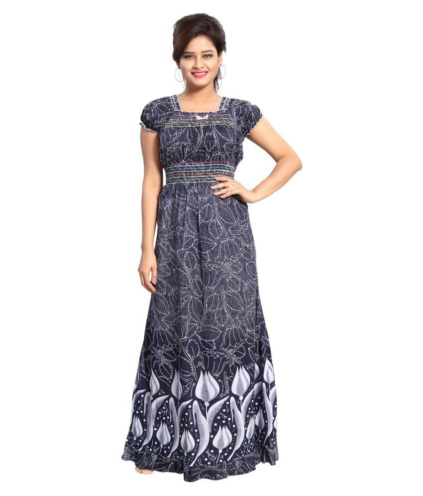 Nighty king Cotton Nighty & Night Gowns - Multi Color     			Nighty king Cotton Nighty & Night Gowns - Multi Color