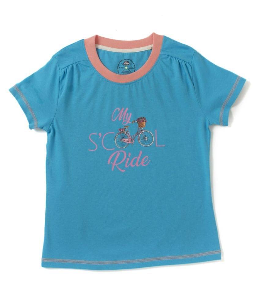     			Cub Mcpaws Girls Cotton T-Shirts ( Blue )
